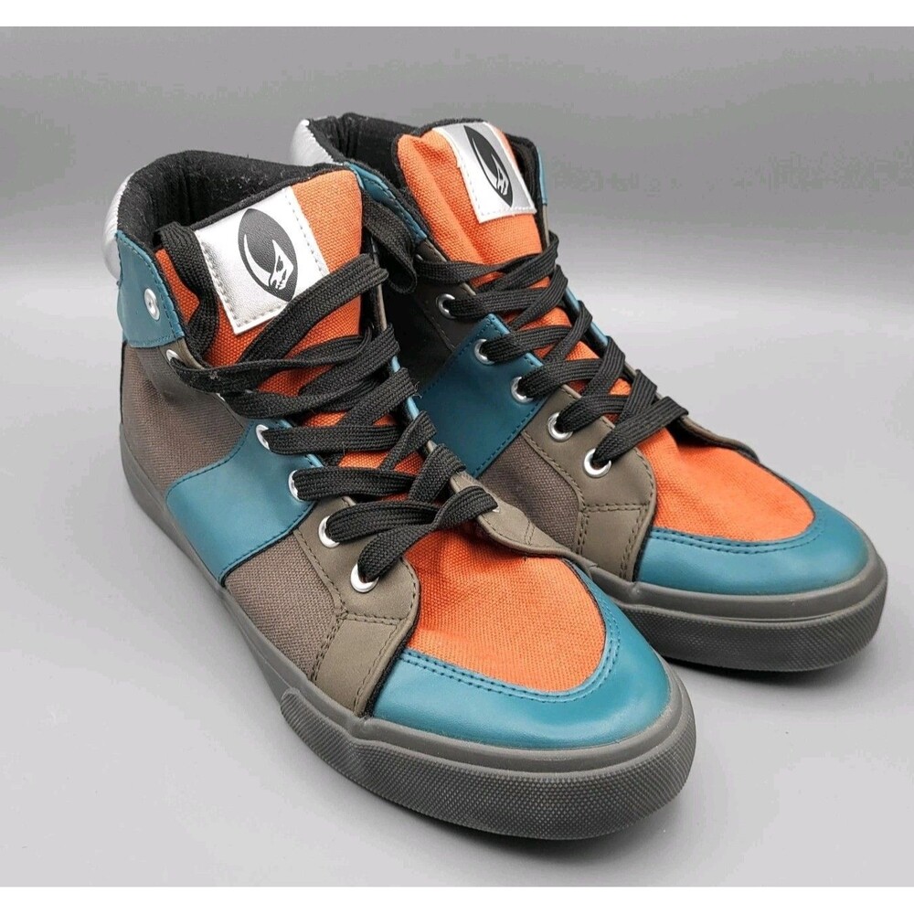 GroundUp Mandalorian Hi-Top Canvas Sneakers Size Adult M 7 W 9 Star Wars Shoes